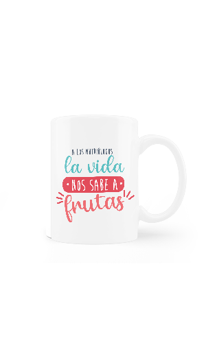 Taza A los nutriólogos la visa les sabe a frutas
