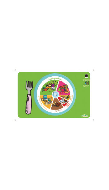 🔥 Póster / Manteleta Digital Plato del bien comer para Niños 🔥