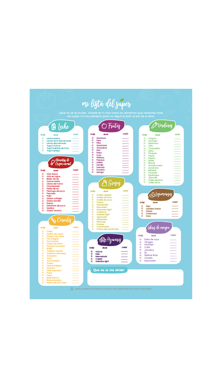 Lista de Súper Mercado