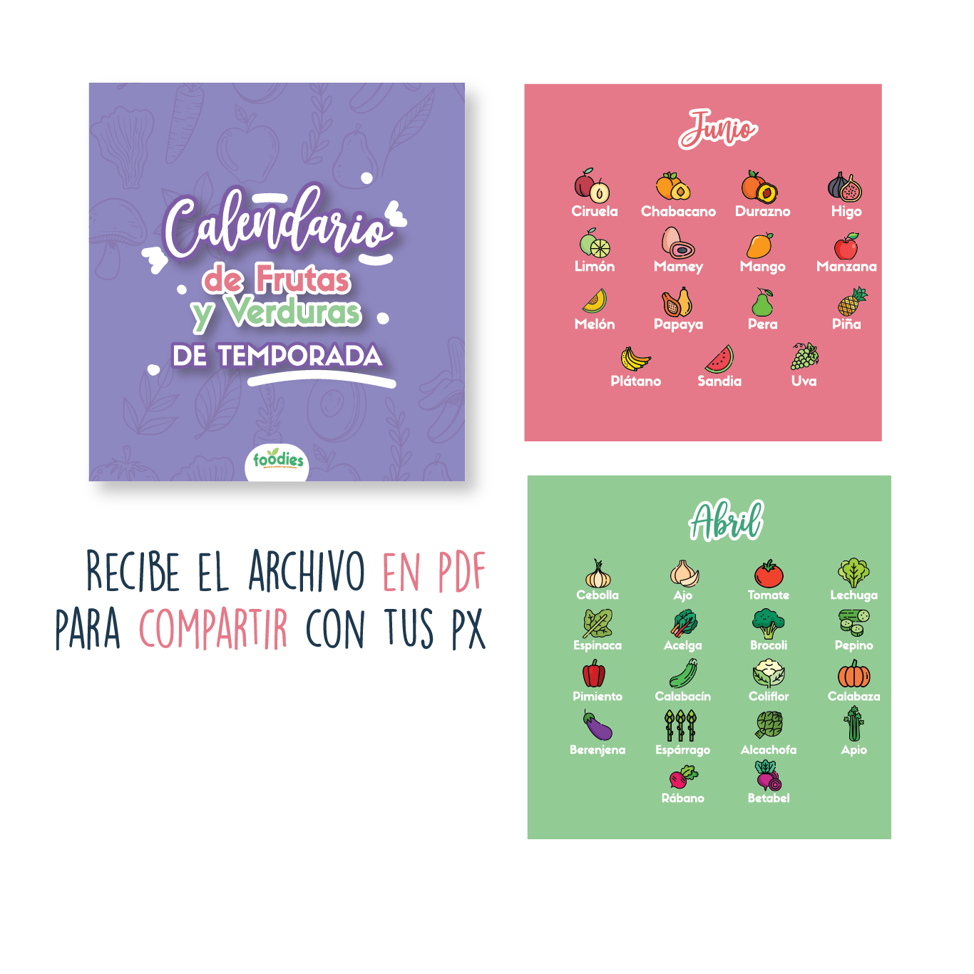 CALENDARIO DE FRUTAS Y VERDURAS