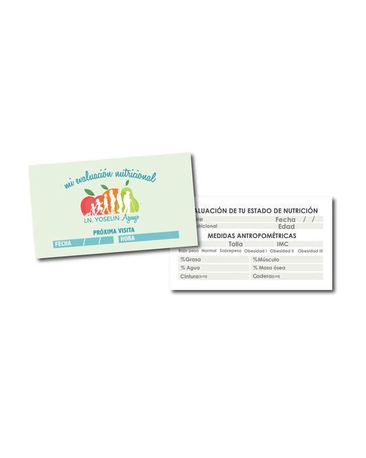 Tarjetas de Evaluacion de Pacientes