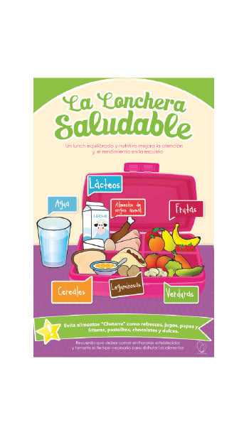 Póster Impreso Lonchera Saludable para Niños