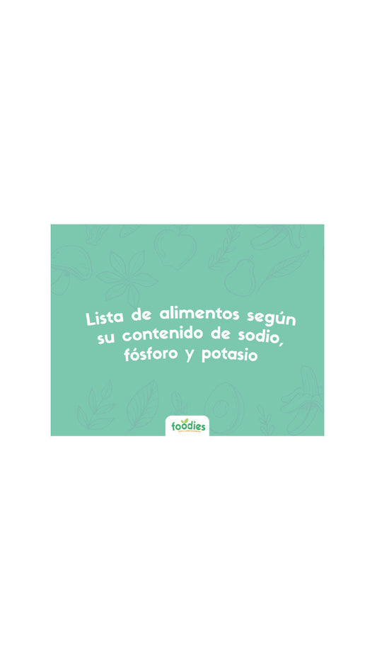 🔥 Semáforo digital de alimentos para pacientes renales 🔥