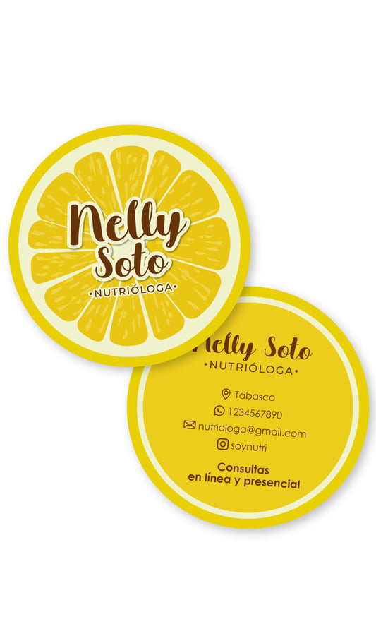 Tarjetas de Presentación Rebanada