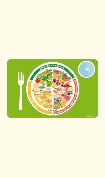 Manteleta Plato del bien comer original - NUTRITIENDA MX