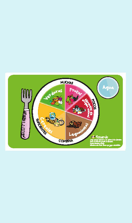 Manteleta Plato del bien comer para Niños - NUTRITIENDA MX